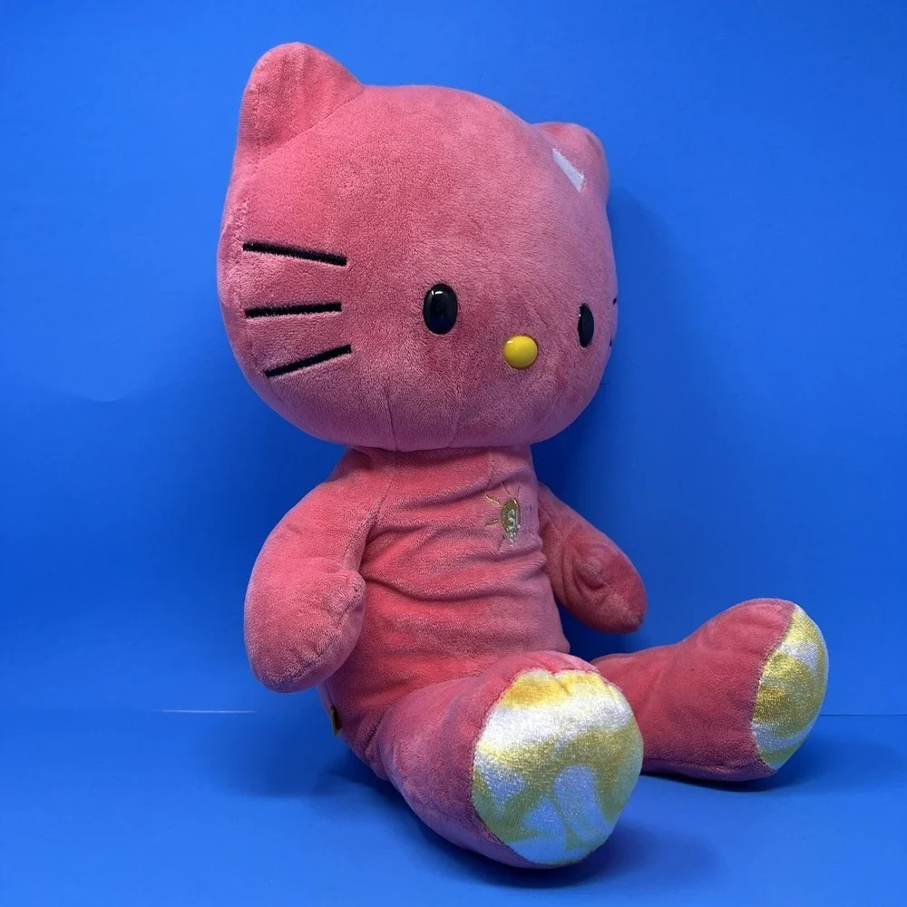 Build A Bear Sunshine Pink Hello Kitty Plush 20 Inch Stuffed Animal No Bow Toy